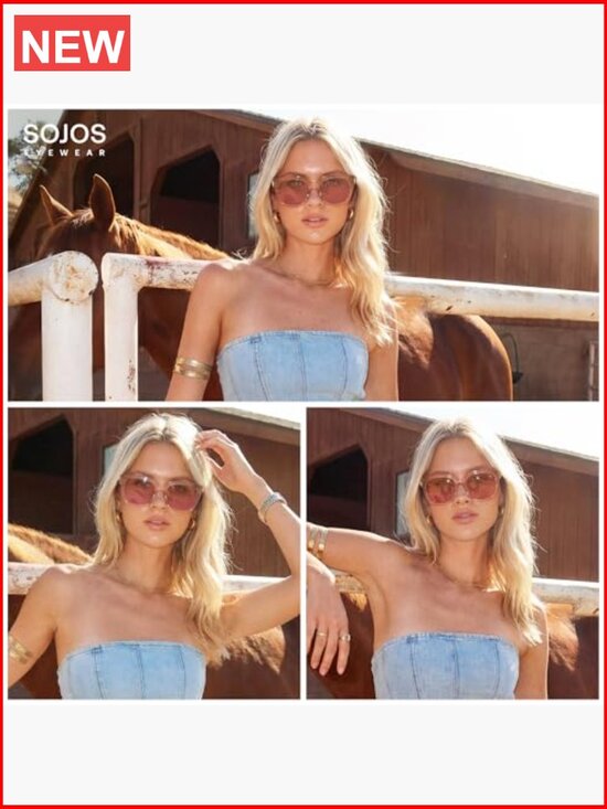 Square Polarized Sunglasses with UV400 Protection